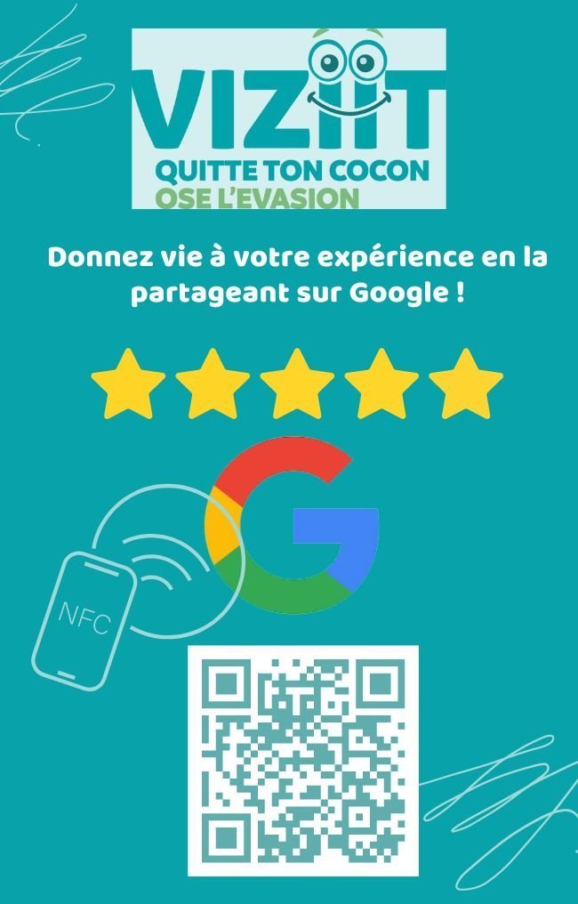 Carte NFC Viziit pour booster les avis Google